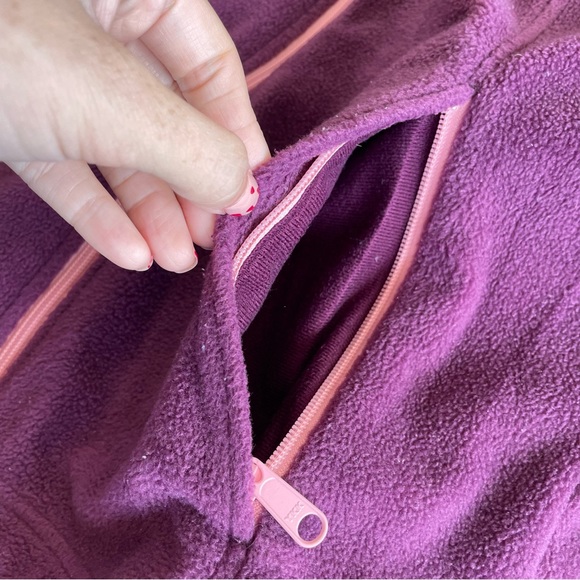 Columbia Purple Pink Zip Up Teddy Jacket M - Picture 5 of 10